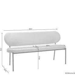 Esszimmerbank mit Rückenlehne - Filmau