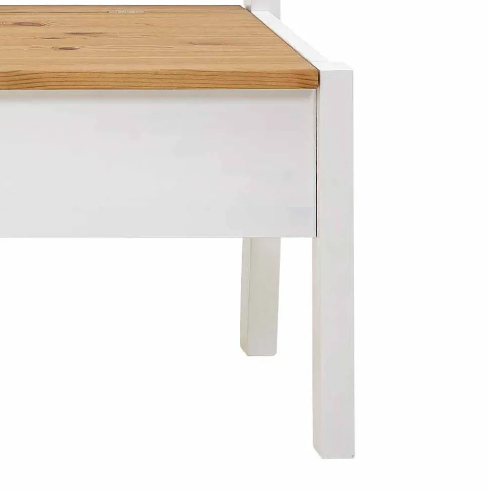 Esszimmerbank Molzau in Weiß Kiefer massiv