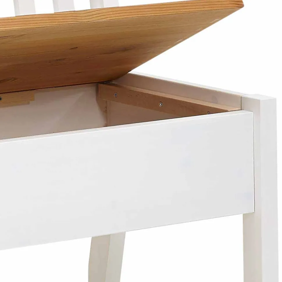 Esszimmerbank Molzau in Weiß Kiefer massiv