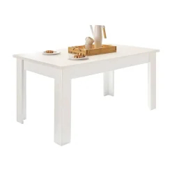 Esszimmereinrichtung in weißer Holzoptik Pinie - Liancos (dreiteilig)