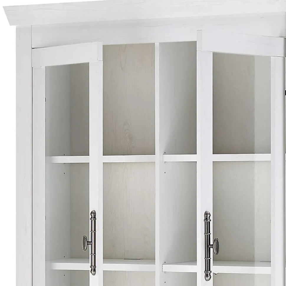 Esszimmereinrichtung in weißer Holzoptik Pinie - Liancos (dreiteilig)