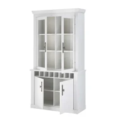 Esszimmermöbel Kombi in weißer Holzoptik Pinie - Liancos (vierteilig)