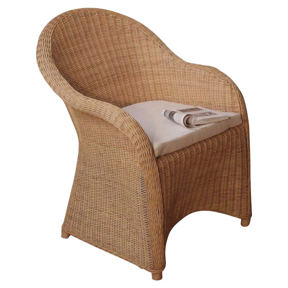 Esszimmersessel Classico aus Rattan