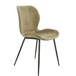 Esszimmerstühle aus Samt Beige - Maudez (4er Set)