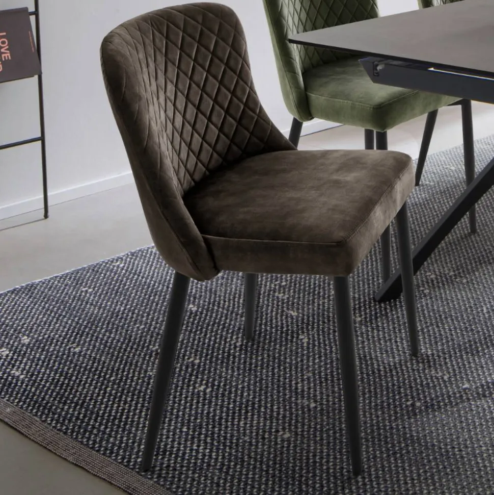 Esszimmerstühle in Anthrazit - Liva (4er Set)