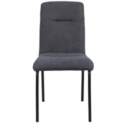 Esszimmerstühle in Dunkelgrau & Schwarz - Frees (2er Set)