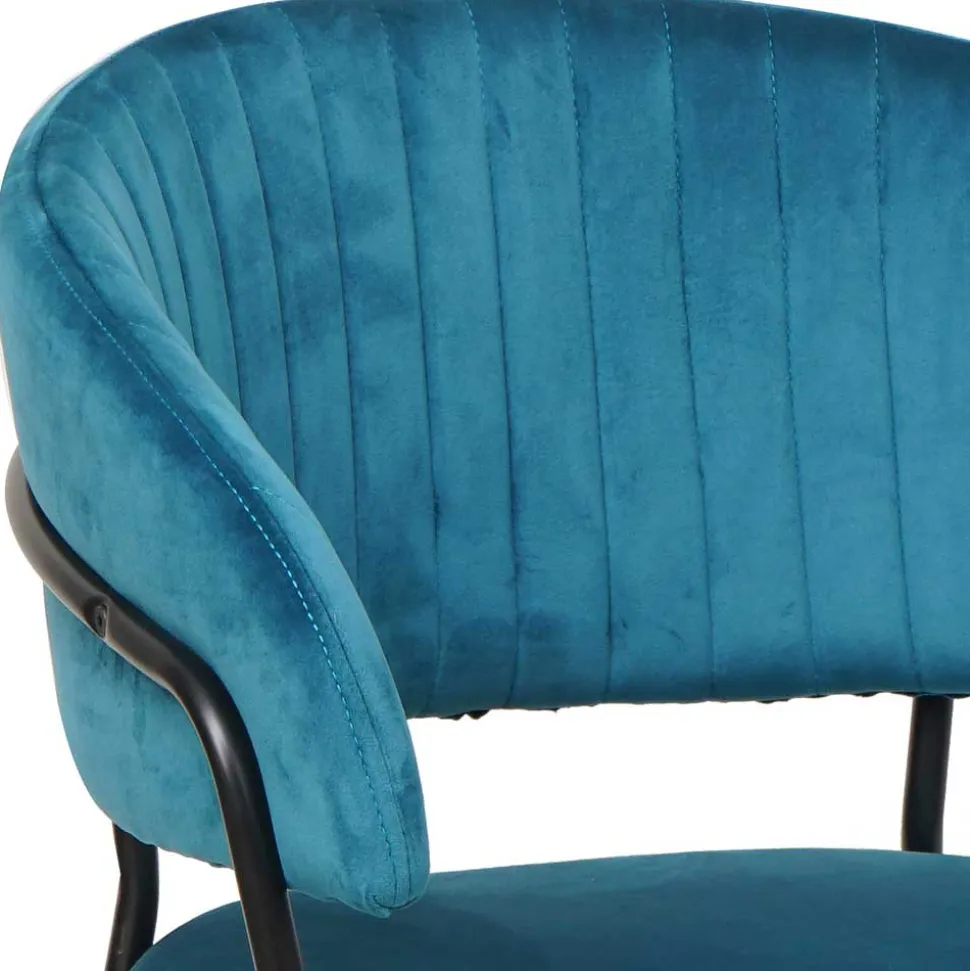 Esszimmerstühle in Türkis & Schwarz - Vakuum