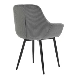 Esszimmerstuhl aus Cord in Grau - Culau (2er Set)