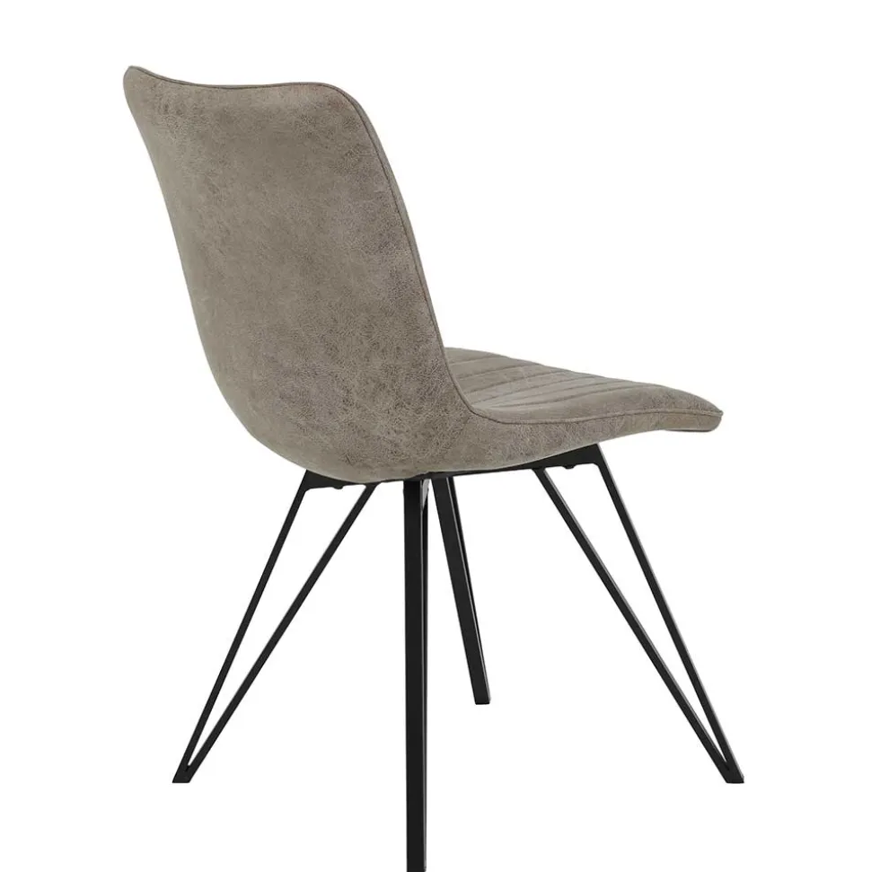 Esszimmerstuhl in Beigegrau - Beveric (Set)