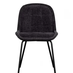 Esszimmerstuhl in Dunkelgrau Samt - Asne (2er Set)