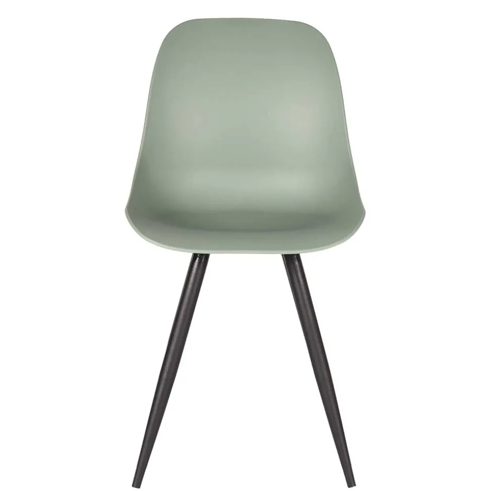Esszimmerstuhl in Graugrün Kunststoff - Stana (2er Set)