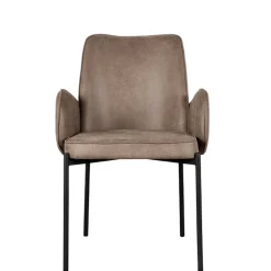 Esszimmerstuhl in Taupe Microfaser - Ordinia (2er Set)