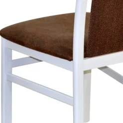 Esszimmerstuhl in Weiß & Braun - Bacanova (2er Set)