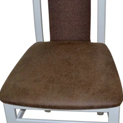 Esszimmerstuhl in Weiß & Braun - Bacanova (2er Set)