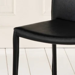 Esszimmerstuhl Luise in Schwarz (4er Set)