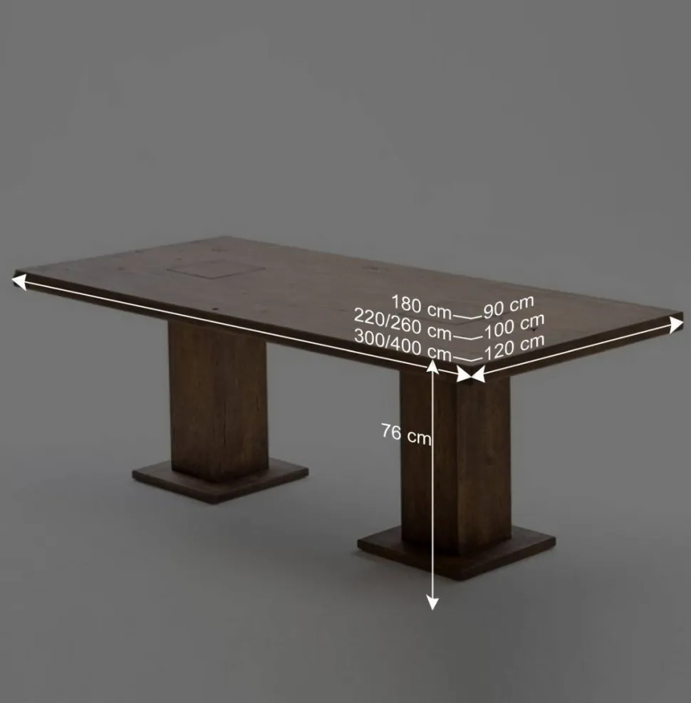 Esszimmertisch Apula aus Eiche Massivholz