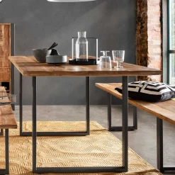 Esszimmertisch aus Recyclingholz Mango massiv - Acira