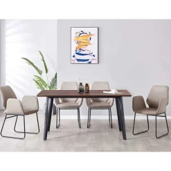 Esszimmertisch mit vier Tischsesseln - Mare (fünfteilig)