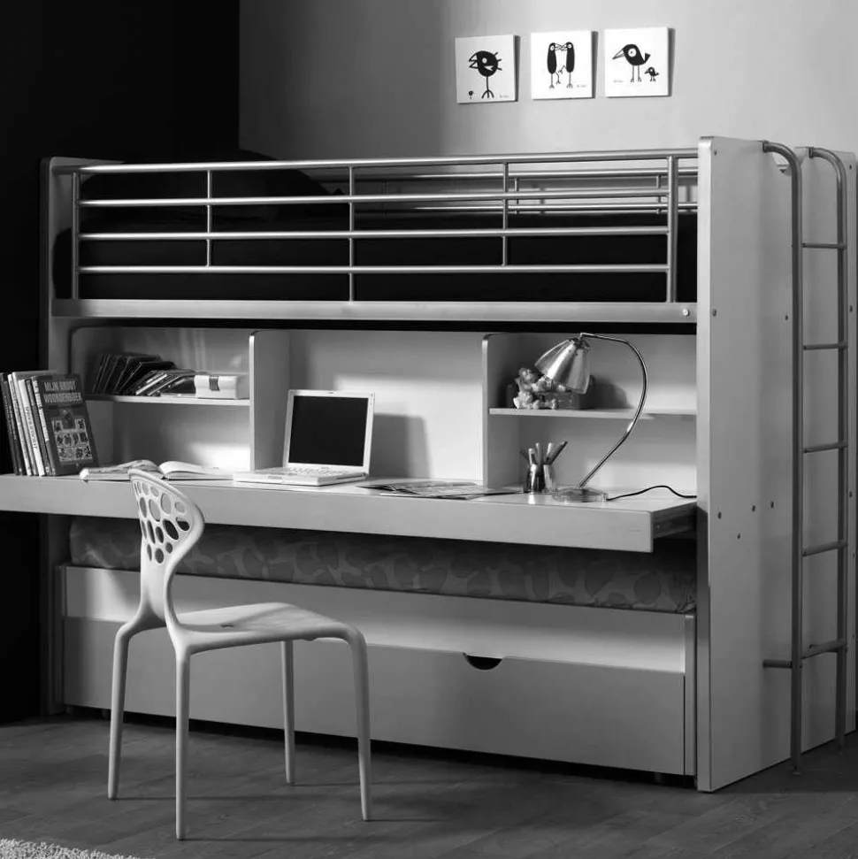 Etagenbett Nowy in Weiß-Blau