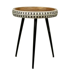 Ethno Style Beistelltisch aus Massivholz Mango - Piton