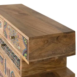 Ethno Style Design-Kommode handbemalt - Azua