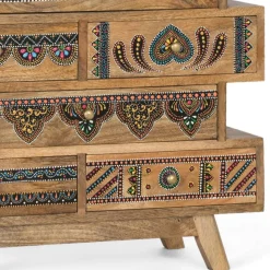 Ethno Style Design-Kommode handbemalt - Azua
