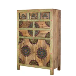 Ethno Style Highboard handbemalt - Azua