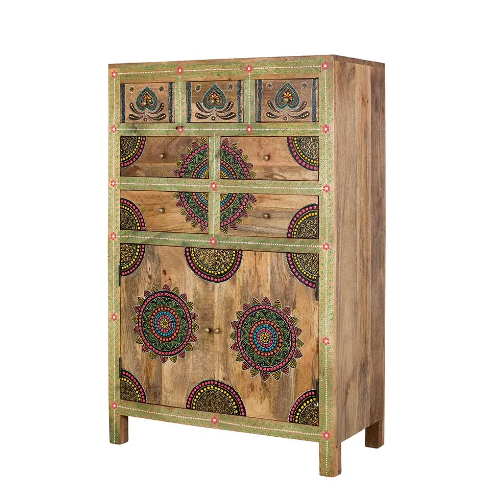 Ethno Style Highboard handbemalt - Azua