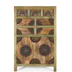 Ethno Style Highboard handbemalt - Azua