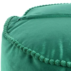 Ethno Style Pouf mit Makramee Quasten Borte - Natsonai