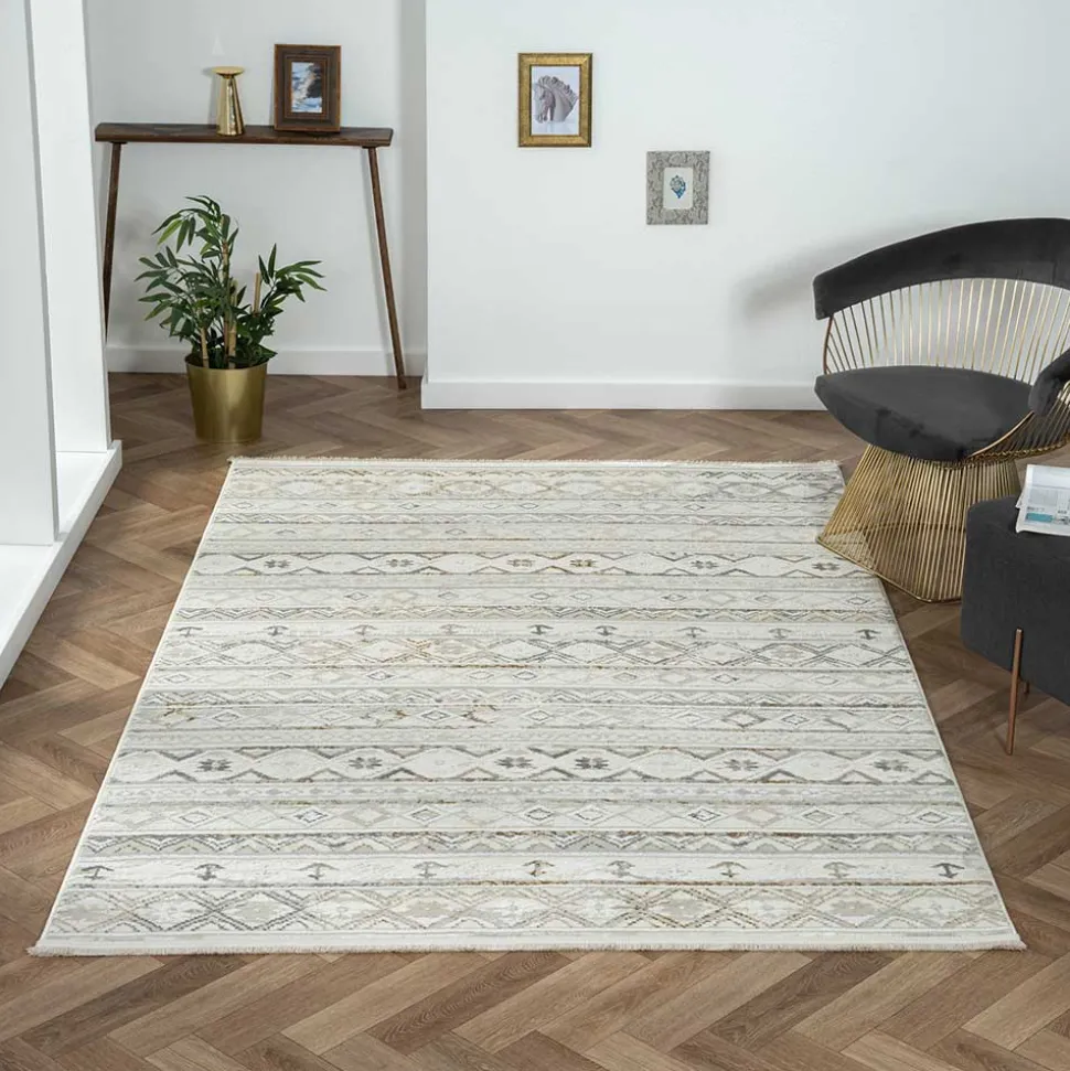 Ethno Teppich mit Kurzflor - Vahidos