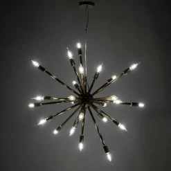 Extravagante Designer Hängelampe in Messingfarben - Enka