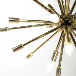 Extravagante Designer Hängelampe in Messingfarben - Enka