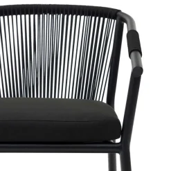 Extravagante Gartenstühle in Schwarz - Onna (4er Set)