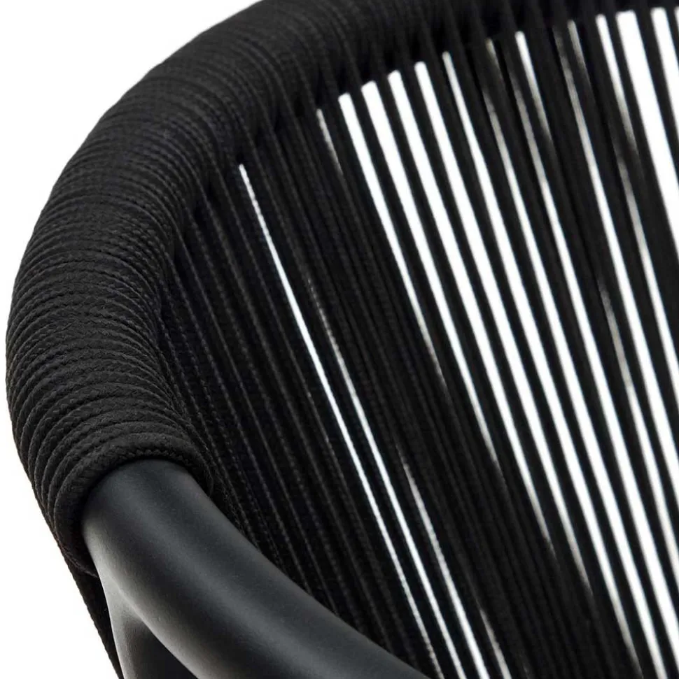 Extravagante Gartenstühle in Schwarz - Onna (4er Set)