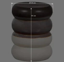 Extravaganter Beistelltisch aus glasierter Keramik - Fifora