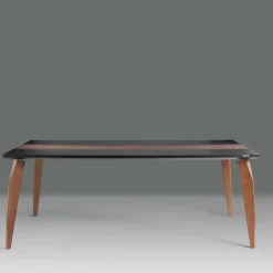 Extravaganter Tisch in Schwarz & Nussbaum - Raidow