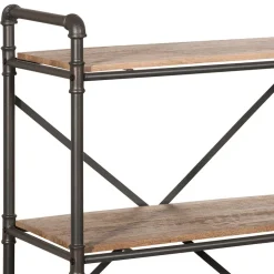 Factory Style Regal in verwitterter Holz Optik - Nenvia