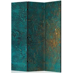 Faltbare Trennwand in Türkis & Gold - Vigretta