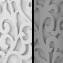 Faltbarer Paravent mit Ornament Muster - Yisela