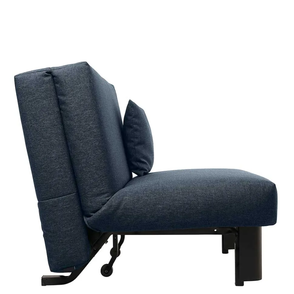 Faltcouch in Blau und Schwarz - Usedita