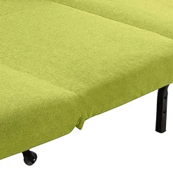 Faltcouch ohne Armlehnen in Gelbgrün - Ektuala