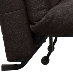 Faltsofa in Dunkelbraun Stoff - Satorinu