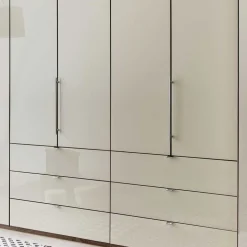Falttüren Kleiderschrank Friburgo in Creme Weiß
