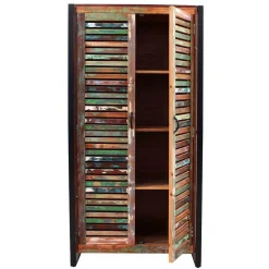 Farbenfrohe Flureinrichtung im Shabby Chic - Vosbadus (vierteilig)