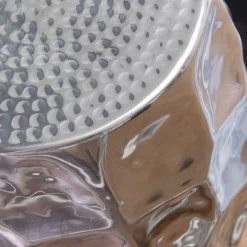 Fassförmiger Designtisch aus Aluminium - Herri