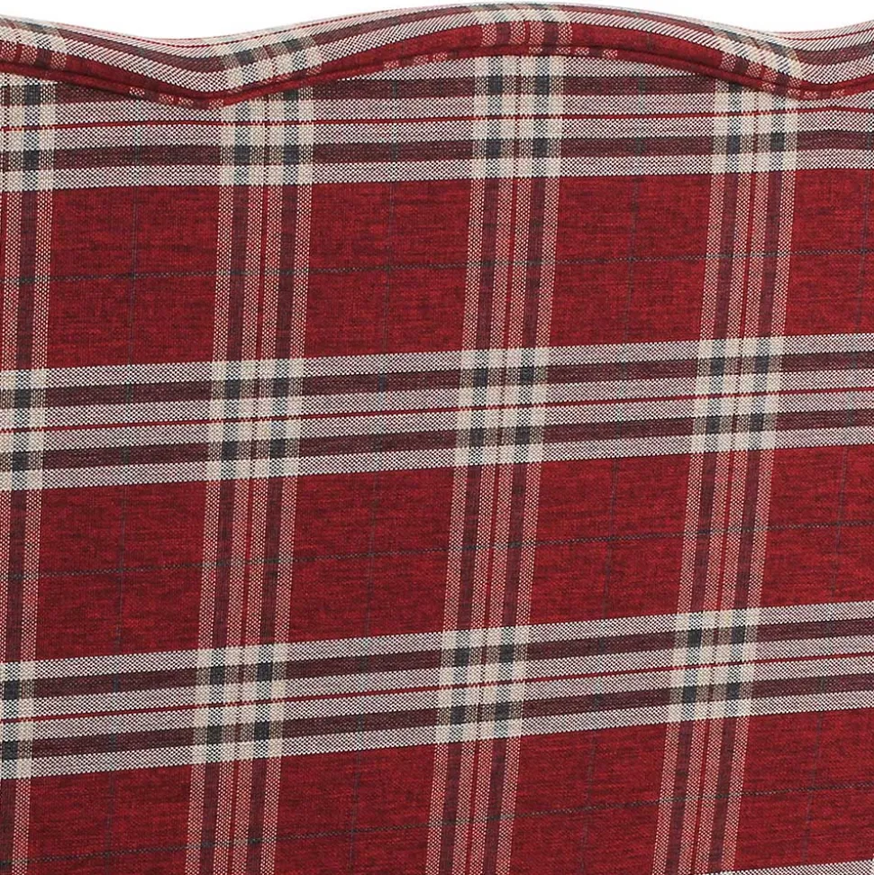 Federkern Küchensofa in Rot kariert - Sinael