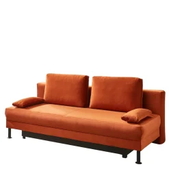 Federkern Klappsofa in Kupfer Velours - Sharkas