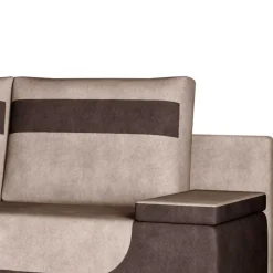 Federkern-Funktionssofa in Beige und Braun - Vallarta