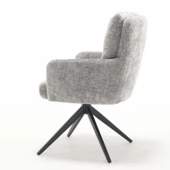 Federkern-Polsterstuhl mit Armlehnen - Castilla (2er Set)